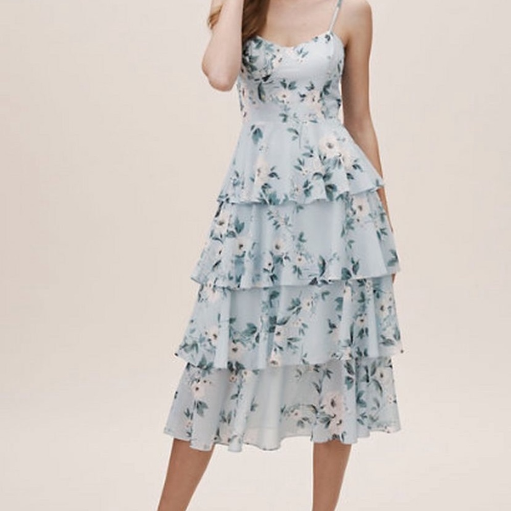 Yumi Kim Aidy blue floral midi dress